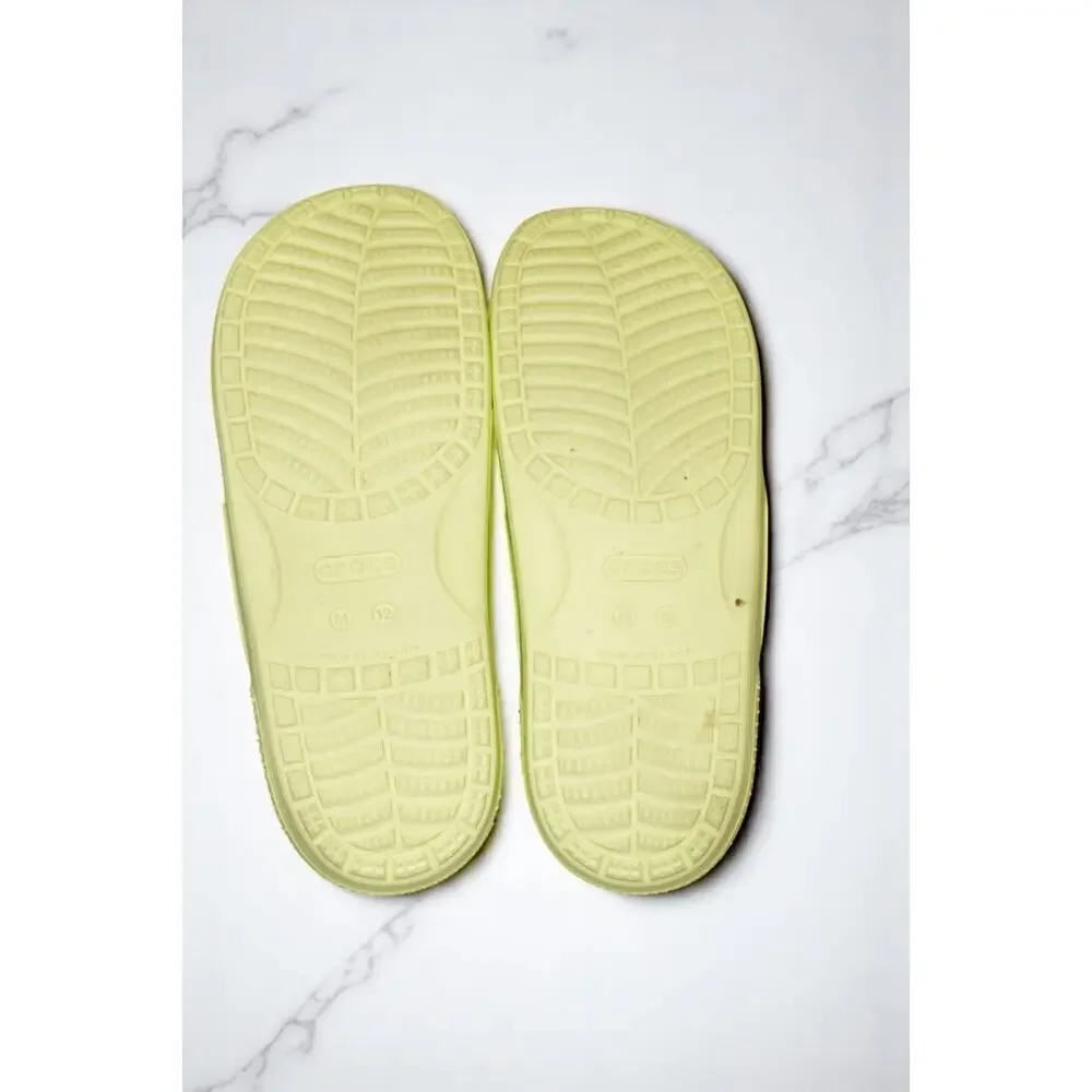 Crocs Classic Sandals Slides Lime Zest Green Men Size 12 / Women Size 14 NWOT